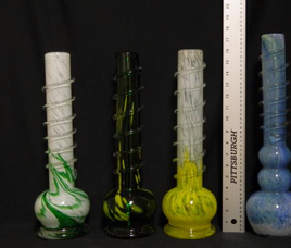 Soft Glass Water Pipe 16 inch
