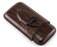 Cigar Case Alligator Skin w/ Cutter