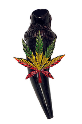 Hand Pipe - Hand Crafted Horn Rasta 4203