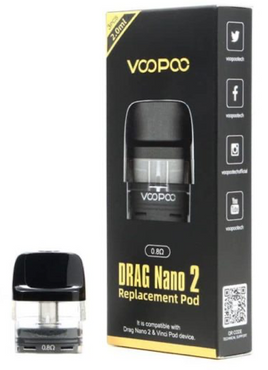 VooPoo Drag Nano 2 Replacement Cartridge 3 Pack