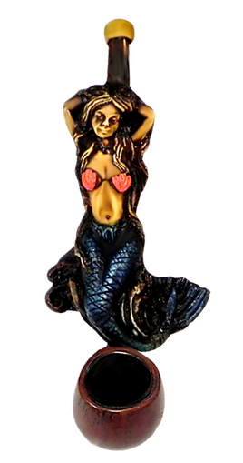 Hand Pipe - Hand Crafted Small Mermaid