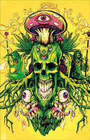 Metal Rolling Tray Eye Candy Magnetic 3D Lid