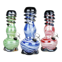 Phunky Fumed Striped Soft Glass Water Pipe 8.5"