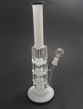 Water Pipe - Glass Triple Honey Comb