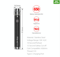 Yocan LUX 510 Threaded Vape Pen Battery