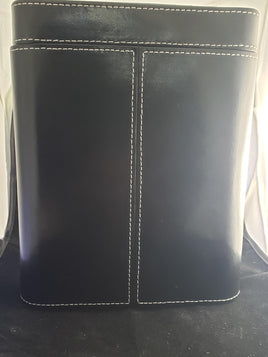 Cigar Case Black Leather Wrap 5 Slot