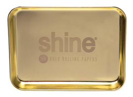 Rolling Tray Shine Gold 9.25x7