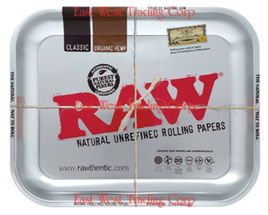 Rolling Tray - Raw Large Silver