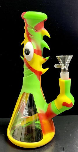 Glass Silicone Cyclops Water Pipe