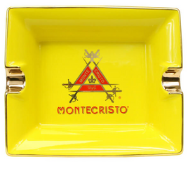 Montecristo - Yellow with Gold Rim Ashtray