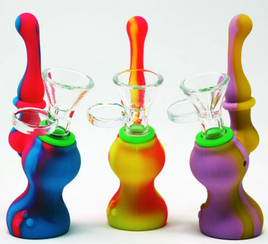 Bubbler Silicone with Glass Bowl 5"