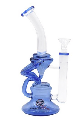 CHILL GLASS 10″ RECYCLER WATER PIPE