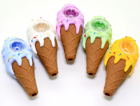 Hand Pipe 4.5" Silicone Ice Cream Cone