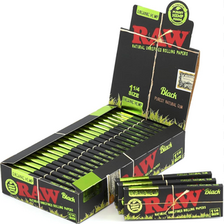 Raw Black Organic Hemp 1 1/4