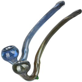 Organic Life Frit Glass Sherlock Pipe 8.5"