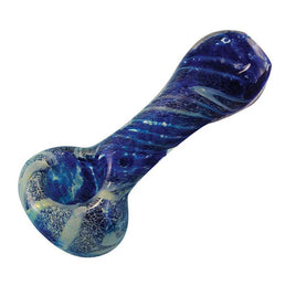 Twisted Dusk Frit Glass Spoon Pipe | 4"