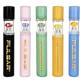 Pulsar Mini-Mushroom Glass One Hitter 4"