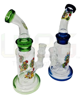 8.5" RM Bent Neck Cone Gear Glass Water Pipe