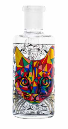 5″ Cheech Ash Catcher with Perc Cosmic Cat