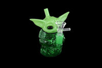 5″ Baby Yoda Grogu Glass Water Pipe