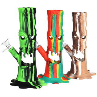 Scary Tree LED Silicone & Glass Water Pipe 9