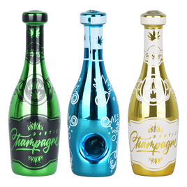 *Dabtized Champagne Pipe'n Glass Hand Pipe 5"