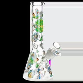Rich & Shorty Portal Beaker Glass Water Pipe 9.75"