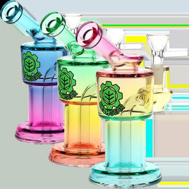 SeshGear Roboto Ombre Glass Water Pipe 5.25"