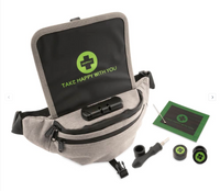 Happy Pack Dab by Happy Kit All-in-One Smell Proof Travel Kit Fanny Pack for Concentrates