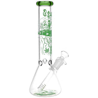 420 UFO Visitor Glass Beaker Water Pipe 10"