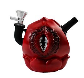 Wicked Flower Glass Water Pipe 6"