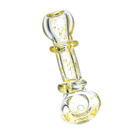 *Shattered Reflections Clear Glass Spoon Pipe 4"