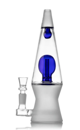 HEMPER - THAT 70'S Blue Inline Perc 7" Water Pipe