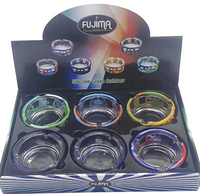 Silicone Lined Glass Ashtray