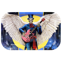 Pulsar Metal Rolling Tray w/ Lid 11"x7"