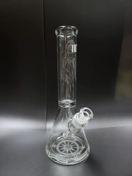 MoZone Water Pipe - 14" Sandblasted Nautical