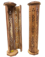 Wood Tower Incense Burner