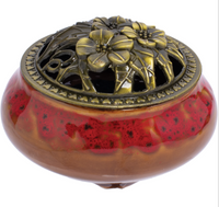 Ceramic Incense Cone Burner Bowl 3in