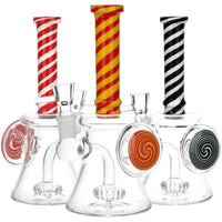 Spiraling Enlightenment Glass Water Pipe 7.75" 14mm F