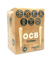 OCB Bamboo King Unbleached Cones