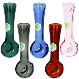 SeshGear Honeycomb Glass Spoon Pipe 4.25"