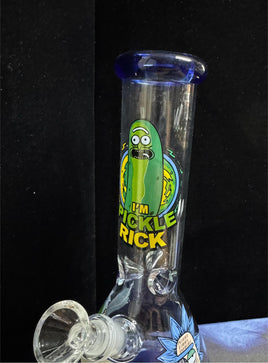 7.5" Bent Neck Honeycomb Glass Water Pipe