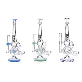 Lookah Rig 13” Cool Recycler Gun Water Pipe