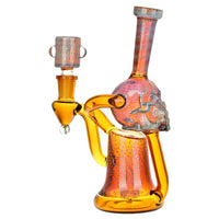 Pulsar AI Life Form Bubble Matrix Recycler Water Pipe 7.25"