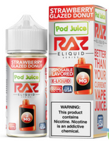 Raz Pod Juice Salt Nic Strawberry Glazed Donut