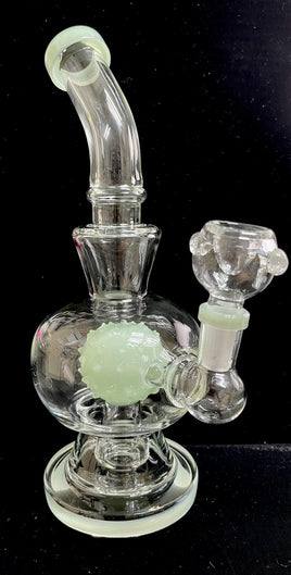 Glass 10" Bent Neck Water Pipe $60