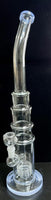 Glass Water Pipe 18" Slotted Barrel Perc - $95