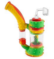 Ooze Stack Silicone Water Pipe Bubbler Dab Rig