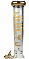 Juicy J Glass Gold Shark Beaker Water Pipe 16"