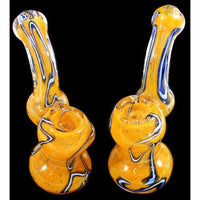 Bubbler Glass 3" Lightning Strip Frit